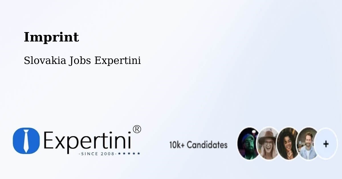 Imprint – Sládkovičovo - Slovakia Jobs Expertini